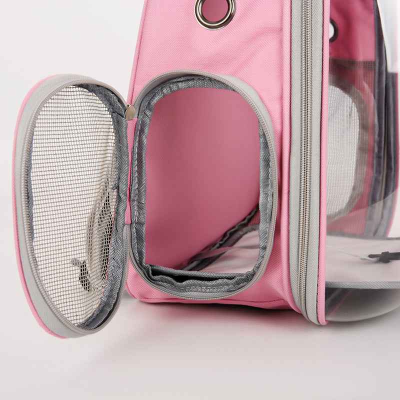 Ultimate Transparent Cat Backpack – Stylish Mobile Carrier for Adventurous Cats!