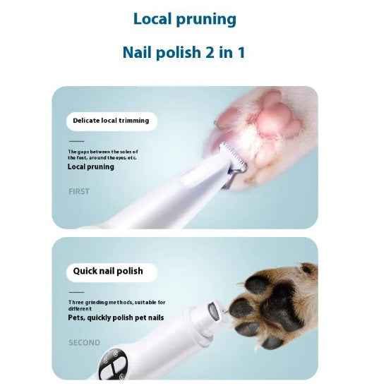 Paw Perfect Grooming Kit: Safe & Quiet Electric Pet Nail Grinder