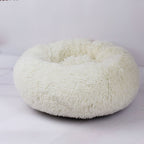 Calming Plush Pet Nest Bed – Ultra Soft Anti-Anxiety Donut Cushion for Dogs & Cats - FurEase