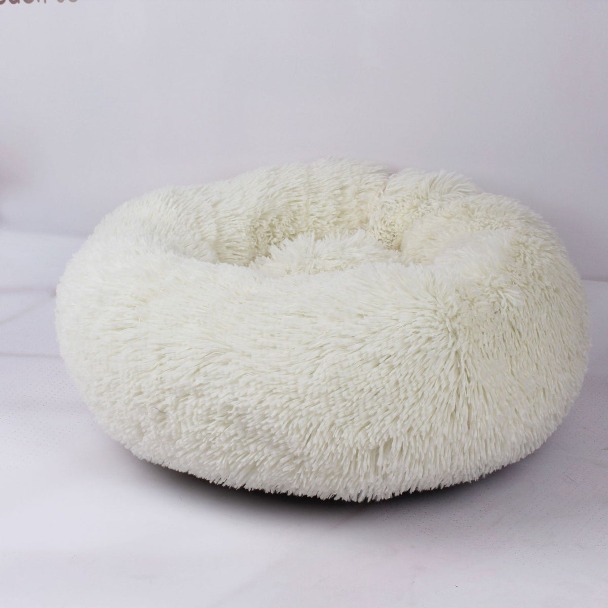 Calming Plush Pet Nest Bed – Ultra Soft Anti-Anxiety Donut Cushion for Dogs & Cats - FurEase