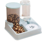 2-in-1 Automatic Pet Feeder & Water Dispenser Combo