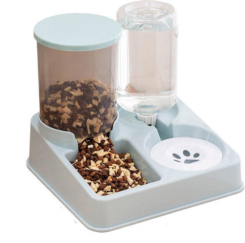 2-in-1 Automatic Pet Feeder & Water Dispenser Combo