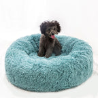Calming Plush Pet Nest Bed – Ultra Soft Anti-Anxiety Donut Cushion for Dogs & Cats - FurEase