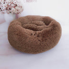 Calming Plush Pet Nest Bed – Ultra Soft Anti-Anxiety Donut Cushion for Dogs & Cats - FurEase