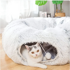 Cozy Cat Tunnel and Nest - The Ultimate Winter Retreat for Your Feline Friend