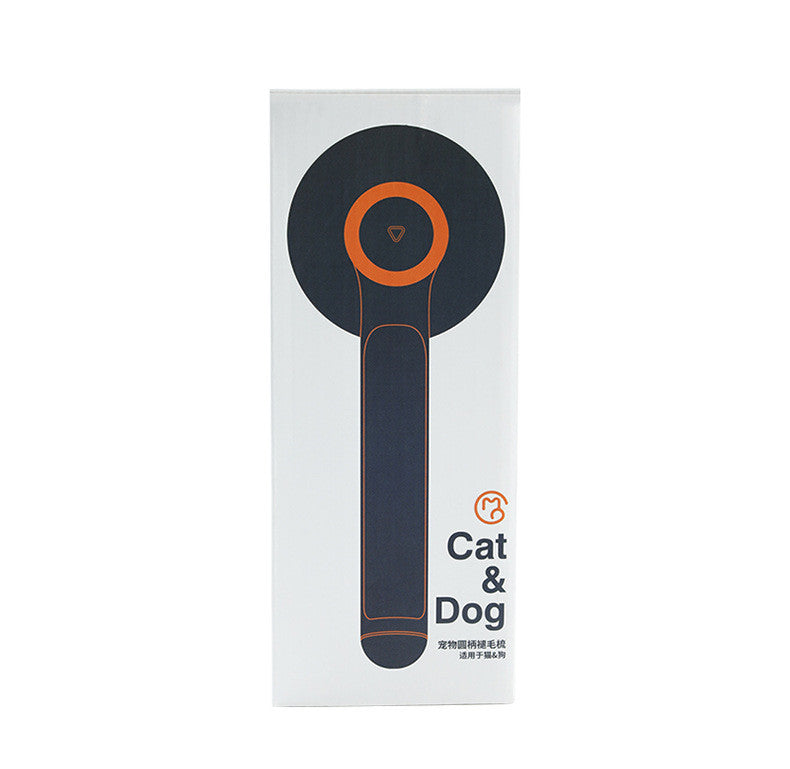 Professional Pet Dematting Comb with Round Ergonomic Handle – Gentle Flea, Knot & Loose Fur Remover - FurEase