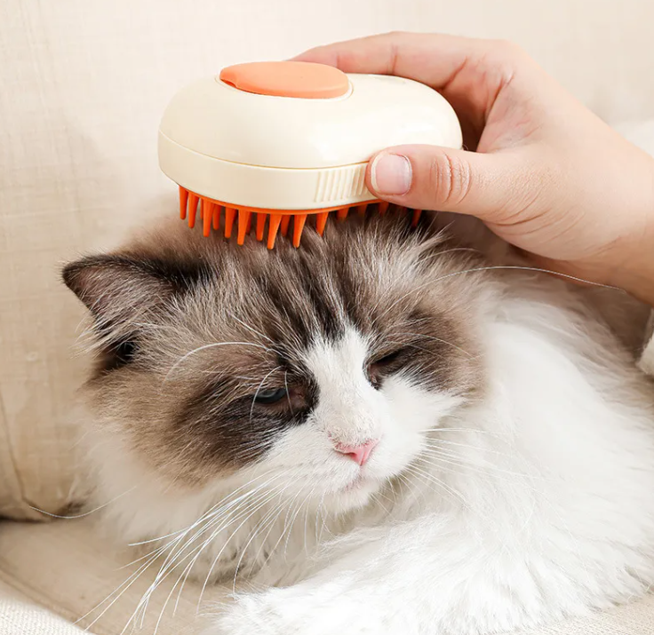 Transform Your Pet's Grooming Routine with the Steam Cat Hair Brush - FurEase