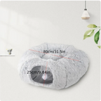 Cozy Cat Tunnel and Nest - The Ultimate Winter Retreat for Your Feline Friend