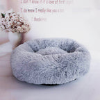 Calming Plush Pet Nest Bed – Ultra Soft Anti-Anxiety Donut Cushion for Dogs & Cats - FurEase