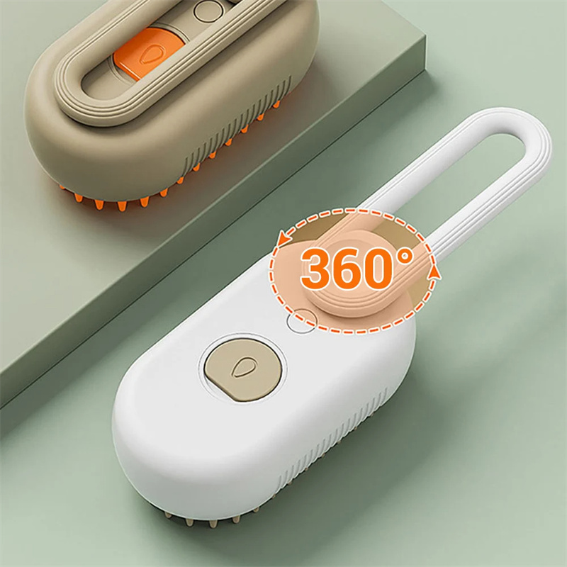 360 Degree 3-in-1-pet-grooming-steam-brush-deshedding-comb