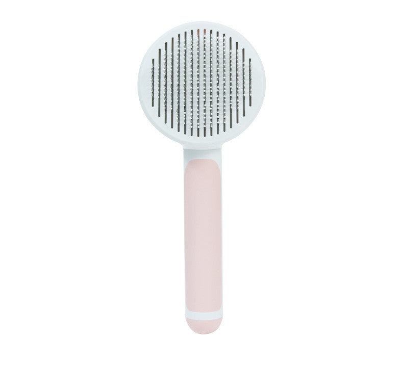 Professional Pet Dematting Comb with Round Ergonomic Handle – Gentle Flea, Knot & Loose Fur Remover - FurEase