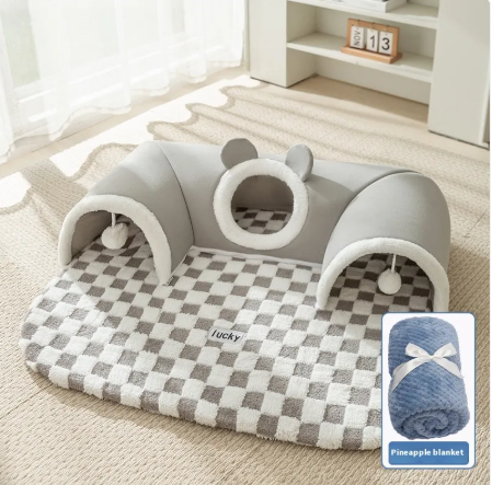 Cozy Cat Tunnel Retreat - Create a Playful Sanctuary for Your Feline Friend
