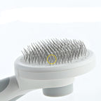 Professional Pet Dematting Comb with Round Ergonomic Handle – Gentle Flea, Knot & Loose Fur Remover - FurEase