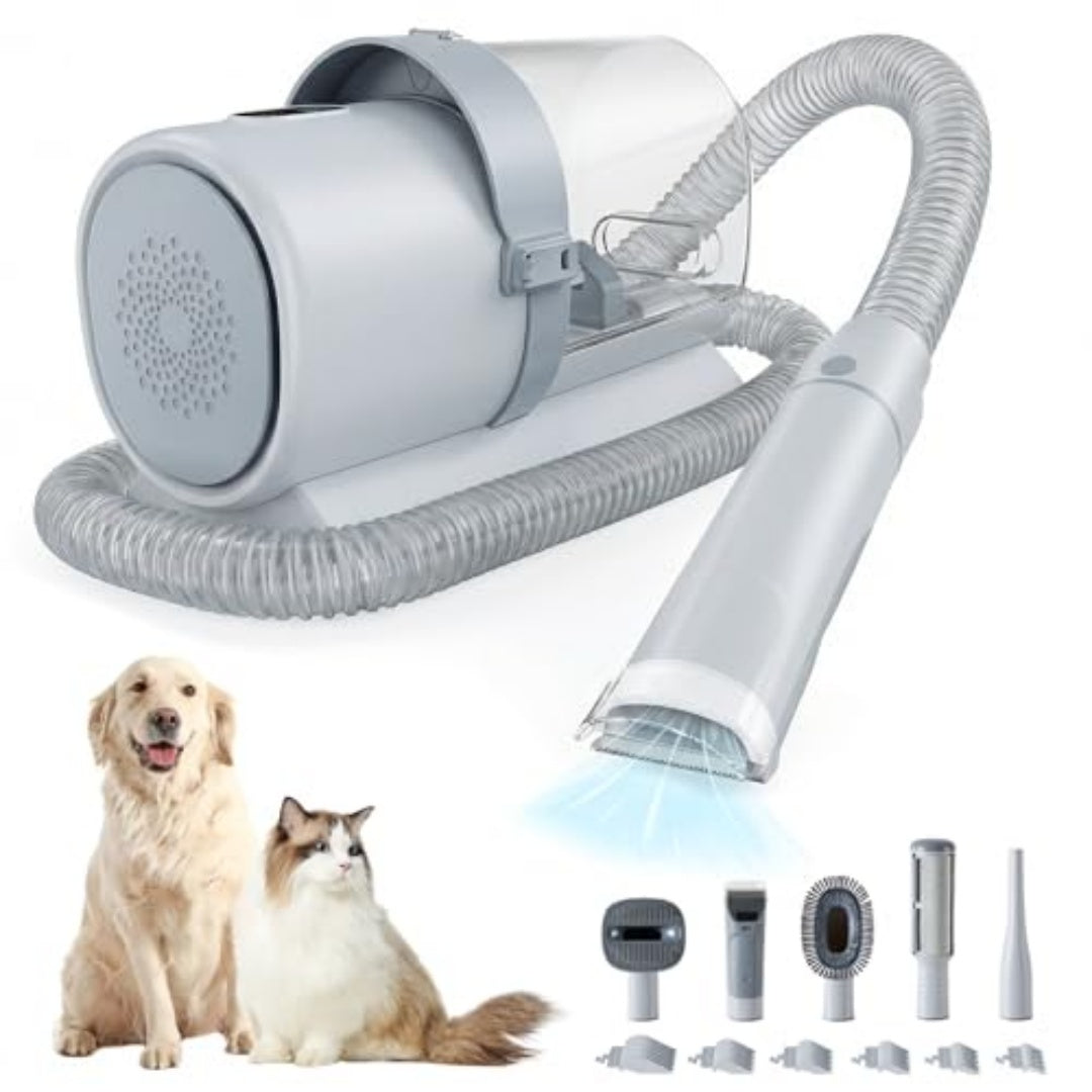 Professional Dog Grooming Clippers With 2.5L Cup, 3 Suction Modes, Cordless Clippers, 5 Groomer Tools, Low Noise Pet Hair Trimmer For - FurEase