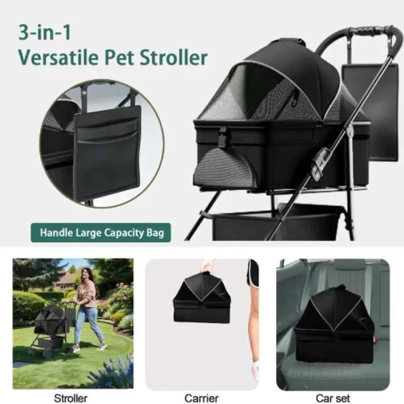 Portable Pet Travel Stroller: The Ultimate Comfort for Your Furry Friend