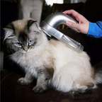 Electric Pet Vacuum Cleaner - Portable Dog & Cat Hair Grooming Shedding Brush