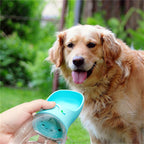 2-in-1 Portable Dog Water Bottle & Travel Cup – Leak-Proof Outdoor Pet Drinking Feeder for Dogs & Cats - FurEase