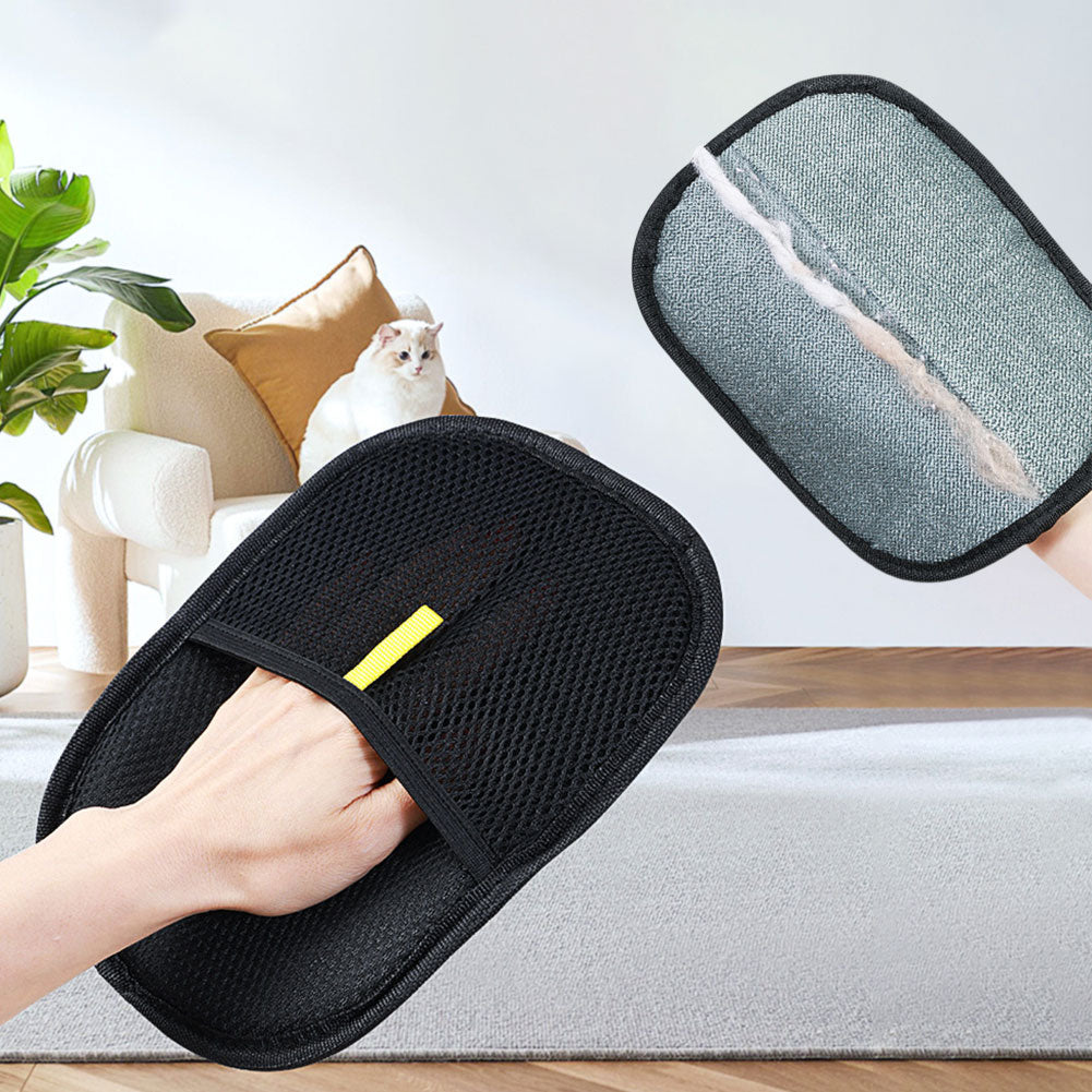 Pet Hair Remover Mitt Pet Hair Remover Gloves Deshedding Brush Glove For Dog Cat Rabbit With Long Short Curly Hair - FurEase