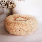 Calming Plush Pet Nest Bed – Ultra Soft Anti-Anxiety Donut Cushion for Dogs & Cats - FurEase