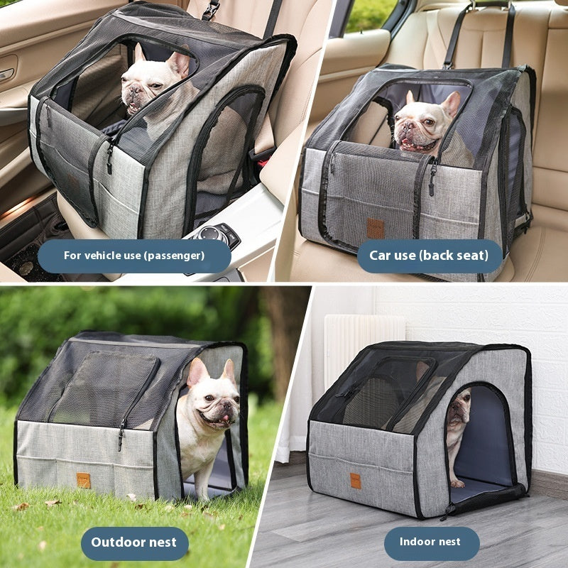 Portable Foldable Car Waterproof And Hard-wearing Pet Cage Waterproof Thickened Dog Mat Car Pet Mat - FurEase