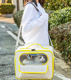 Pet Adventure Carrier - Breathable Travel Backpack with Transparent Window & Storage Pockets