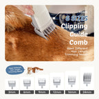 Professional Dog Grooming Clippers With 2.5L Cup, 3 Suction Modes, Cordless Clippers, 5 Groomer Tools, Low Noise Pet Hair Trimmer For - FurEase