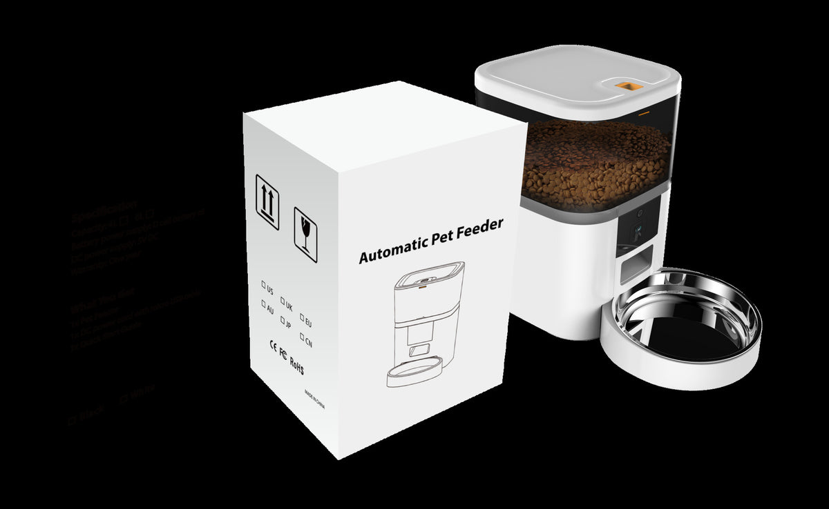 Smart Automatic Pet Feeder with HD Camera & WiFi – Timed Cat & Dog Food Dispenser - FurEase