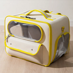 Pet Adventure Carrier - Breathable Travel Backpack with Transparent Window & Storage Pockets