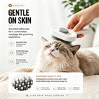 Pet Slicker Brush For Cats & Dogs, Self-Cleaning Grooming Brush With One-Click Hair Removal, Gentle Deshedding Tool For Long & Short Hair, Skin-Friendly Pet Grooming Comb - FurEase