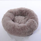 Calming Plush Pet Nest Bed – Ultra Soft Anti-Anxiety Donut Cushion for Dogs & Cats - FurEase
