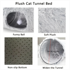 Cozy Cat Tunnel and Nest - The Ultimate Winter Retreat for Your Feline Friend - FurEase
