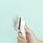 Professional Pet Dematting Comb with Round Ergonomic Handle – Gentle Flea, Knot & Loose Fur Remover - FurEase