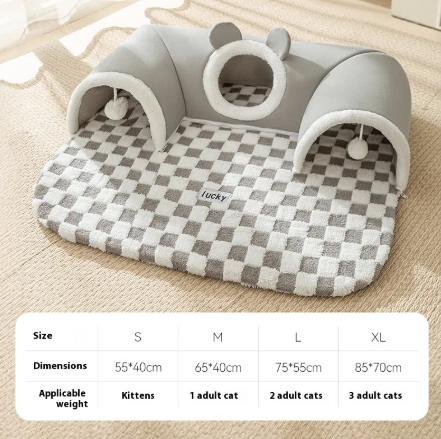 Cozy Cat Tunnel Retreat - Create a Playful Sanctuary for Your Feline Friend
