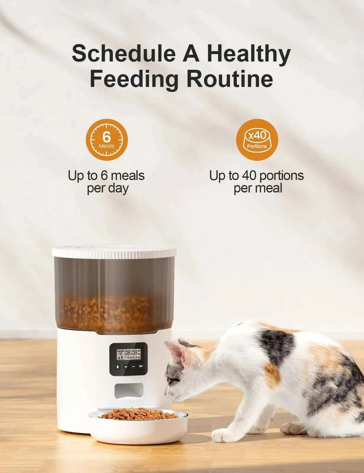 Ultimate Smart Automatic Pet Feeder - Effortless Feeding for Furry Friends