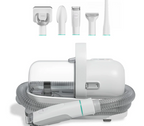 Quiet Pet Grooming Vacuum Kit Low Noise Dog Hair Clipper Suction Deshedding Brush Set for Shedding Cats & Dogs