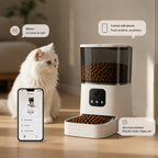 Smart Serve Automatic Pet Feeder with Camera & Portion Control