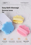 Dog Bath Brush,Pet Bath Comb Brush Soothing Massage Rubber Comb,Pet Bathing Brush - FurEase