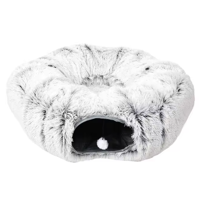 Cozy Cat Tunnel and Nest - The Ultimate Winter Retreat for Your Feline Friend