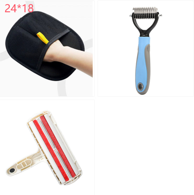 Pet Hair Remover Mitt Pet Hair Remover Gloves Deshedding Brush Glove For Dog Cat Rabbit With Long Short Curly Hair - FurEase
