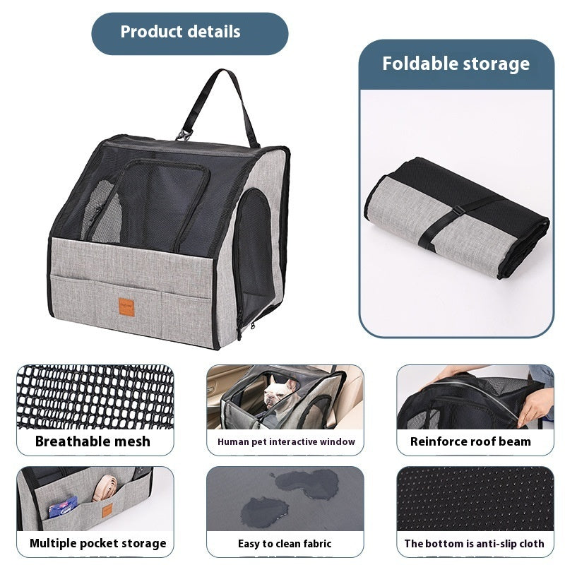 Portable Foldable Car Waterproof And Hard-wearing Pet Cage Waterproof Thickened Dog Mat Car Pet Mat - FurEase