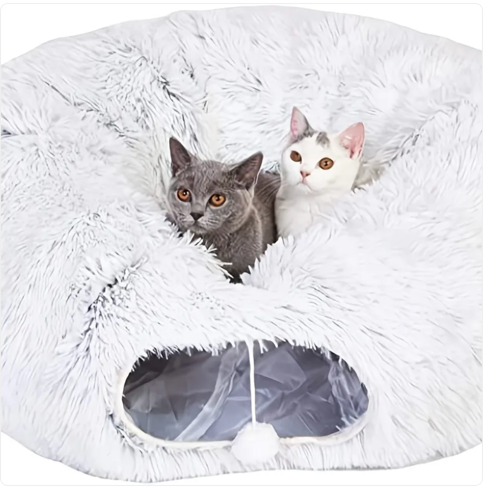 Cozy Cat Tunnel and Nest - The Ultimate Winter Retreat for Your Feline Friend