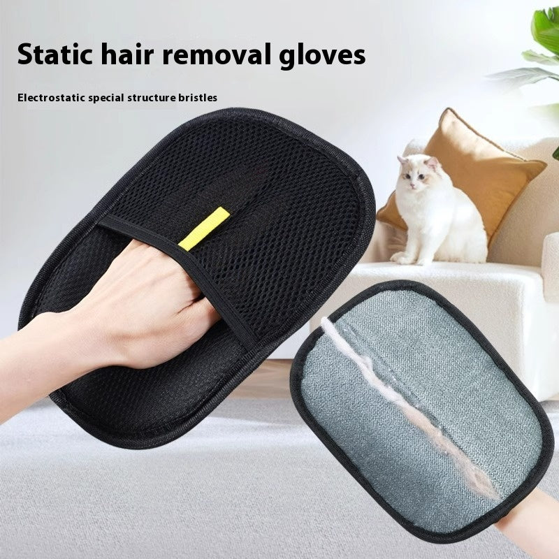 Pet Hair Remover Mitt Pet Hair Remover Gloves Deshedding Brush Glove For Dog Cat Rabbit With Long Short Curly Hair - FurEase