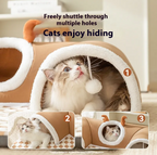 Cozy Cat Tunnel Retreat - Create a Playful Sanctuary for Your Feline Friend