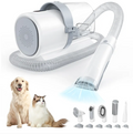 Dog Hair Clipper with Vacuum, Low Noise Pet Grooming Vacuum, Shedding Brush Suction Kit