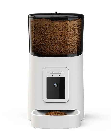 AI Automatic Smart Cat Feeder with Camera Phone App Control Timed Auto Pet Dog Food Dispenser HD Video & Timer
