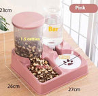 2-in-1 Automatic Pet Feeder & Water Dispenser Bowl Set for Cats & Small Dogs