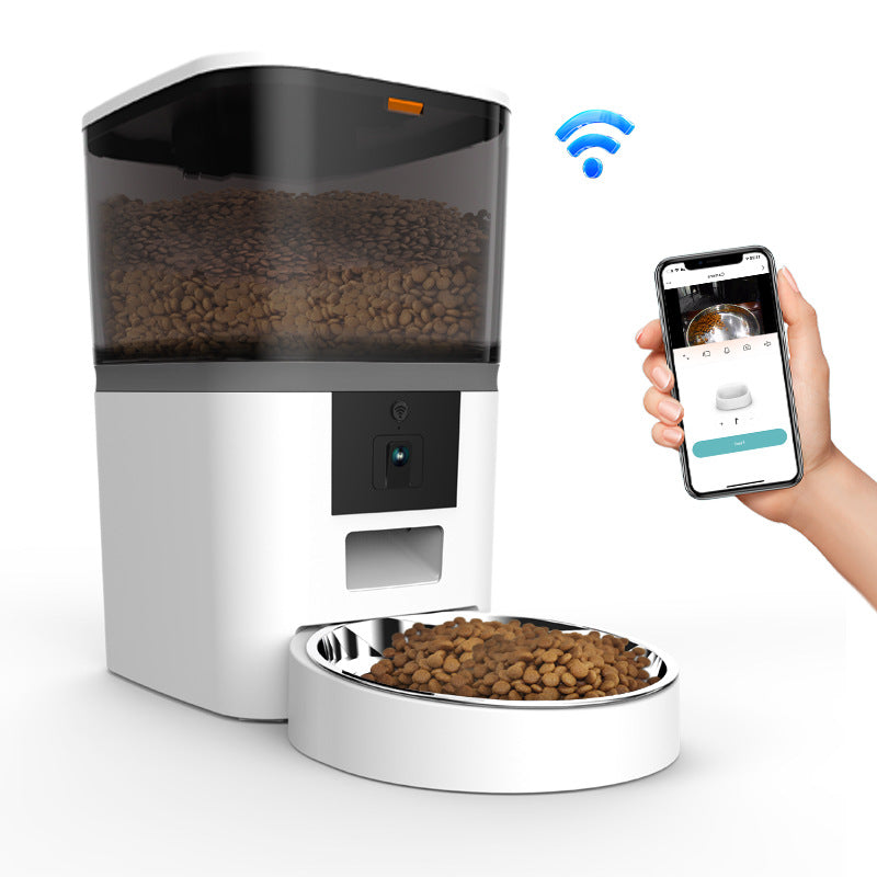 Smart Automatic Pet Feeder with HD Camera & WiFi – Timed Cat & Dog Food Dispenser - FurEase